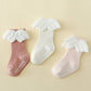 Wing Decor Letter Graphic Baby Socks