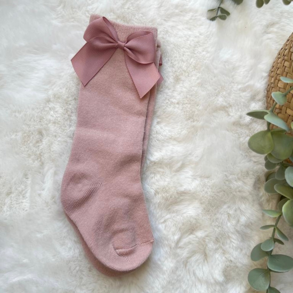 Minimal Bow Decor Baby Socks