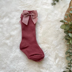 Minimal Bow Decor Baby Socks
