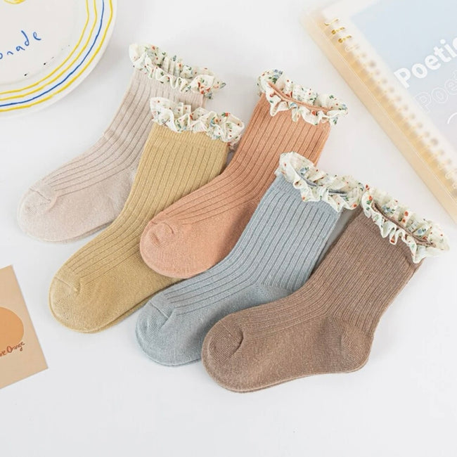 Floral Lace baby Socks Hover Image