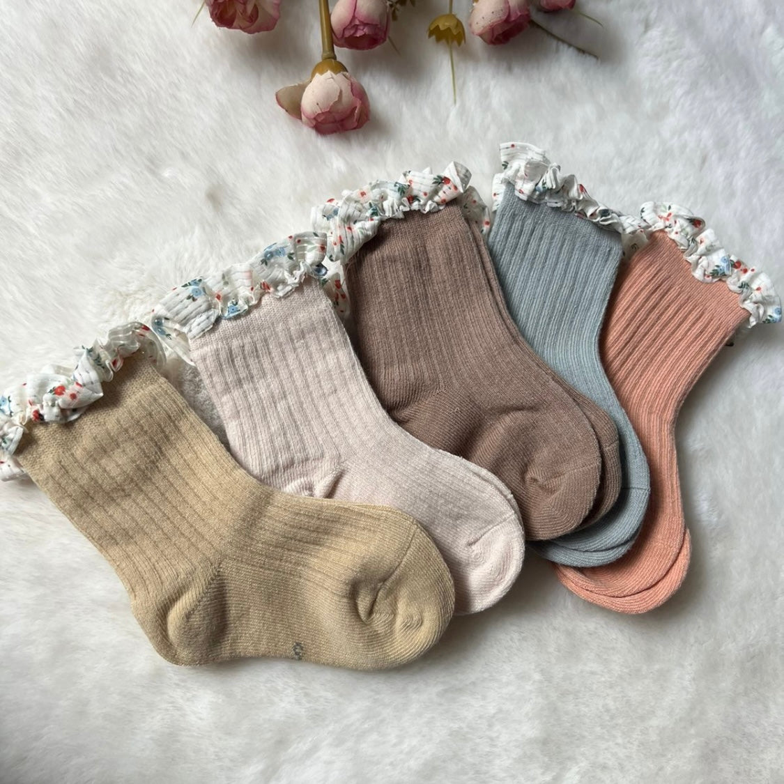 Floral Lace baby Socks