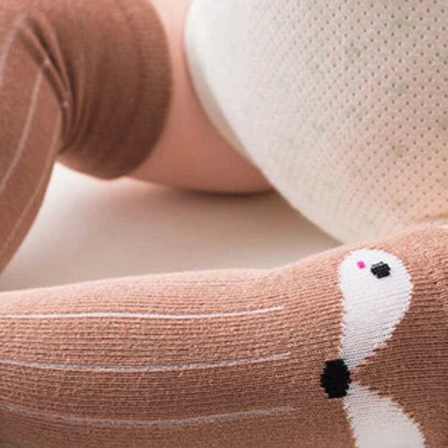 Cartoon Animal Print Over Knee Socks Main Image