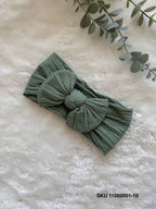 Premium Cable Knit Baby Headband Light Shades