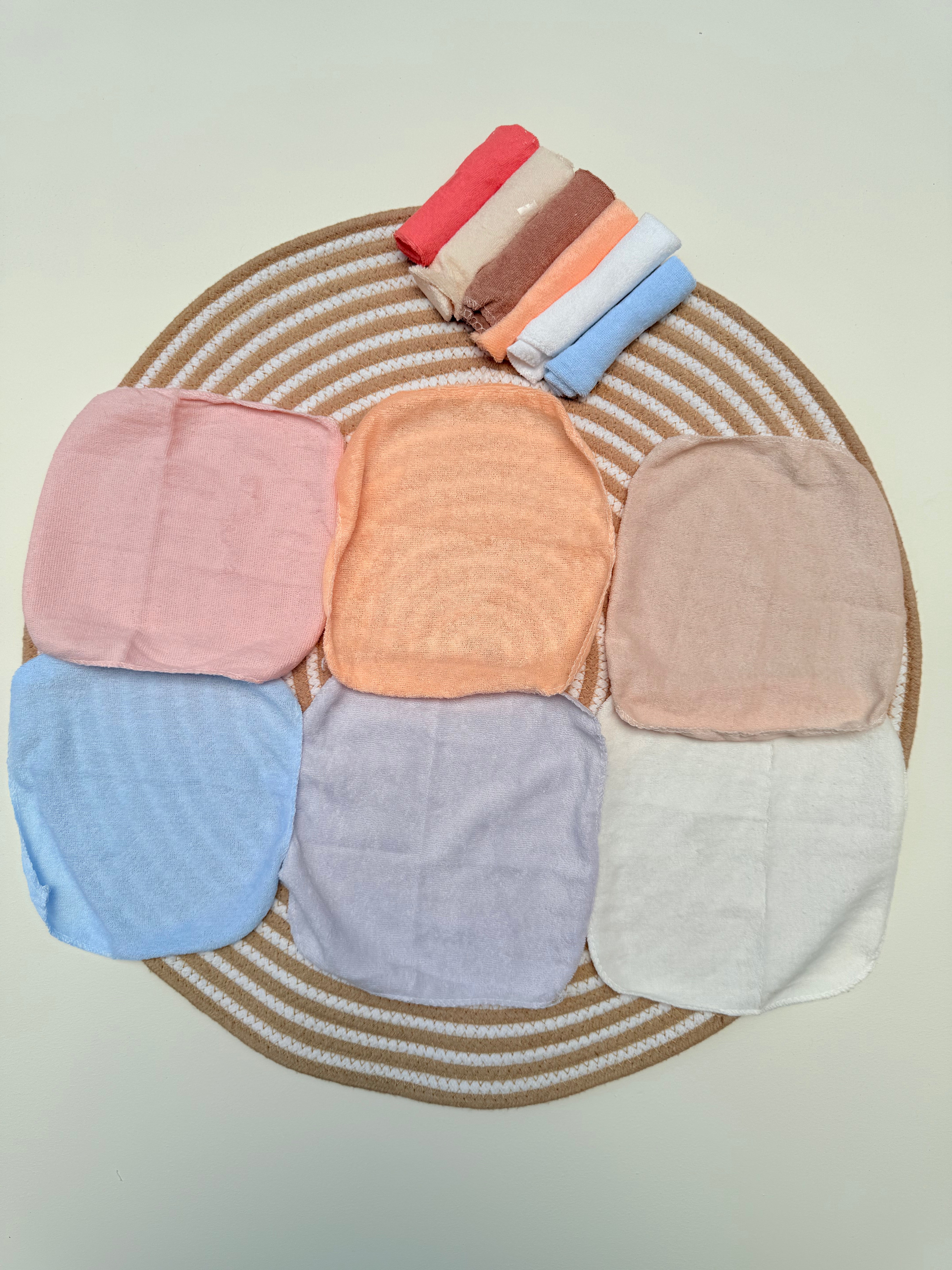 Panda Premium Baby Wash Cloth Set – 6 Pcs Soft Baby Napkins