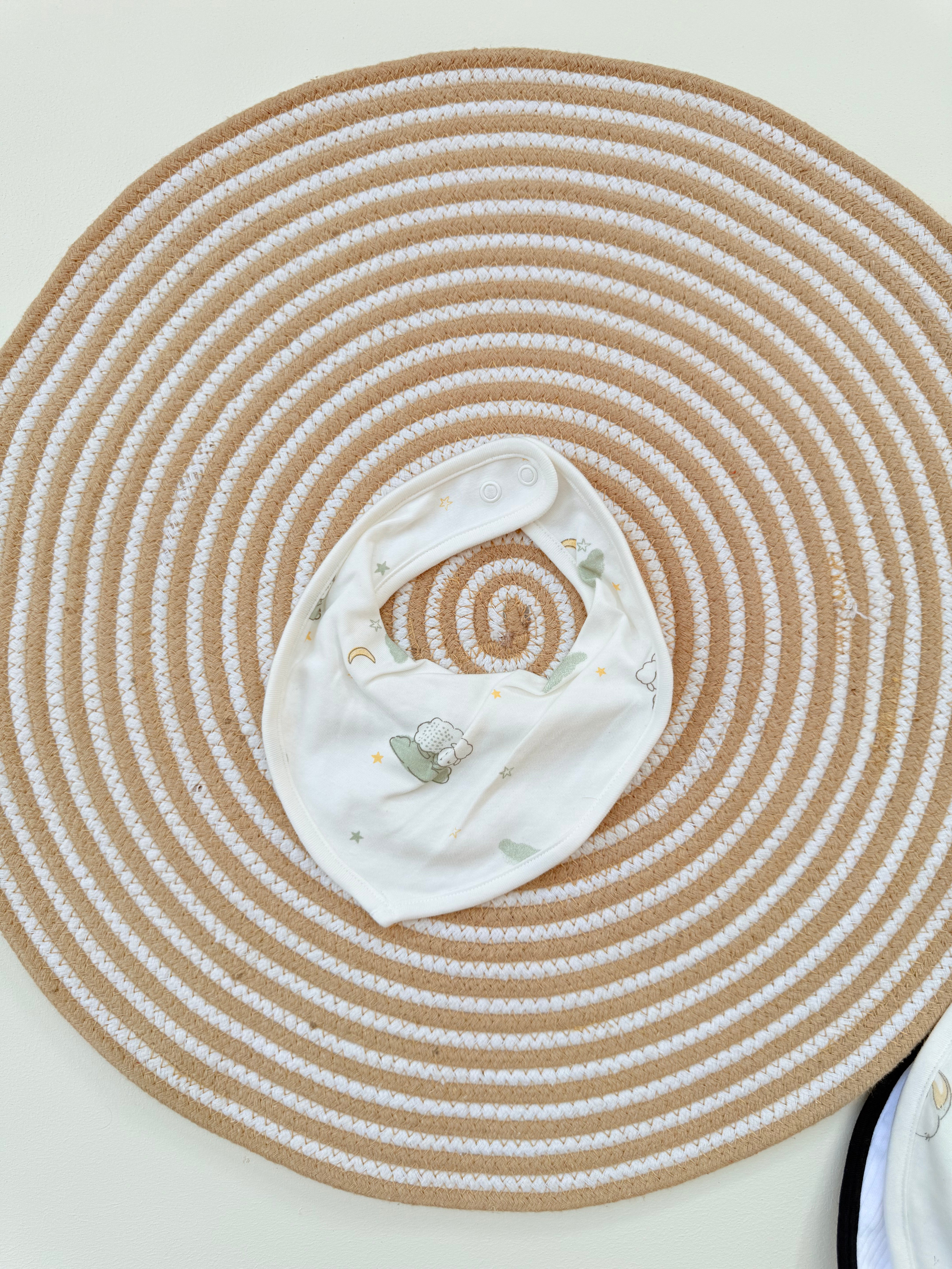 Soft Cotton Baby Bib – Snap Button Feeding & Drool Bibs