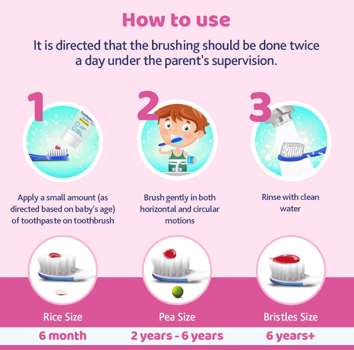 Chicco Toothbrush Pink 3Y to 8Y