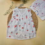 Sleeveless Frock with button - Bowkart