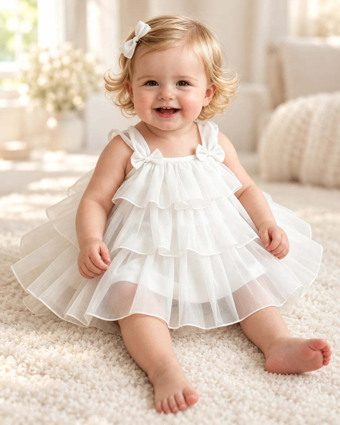 Fairy Tiered Party Dress for Baby Girls