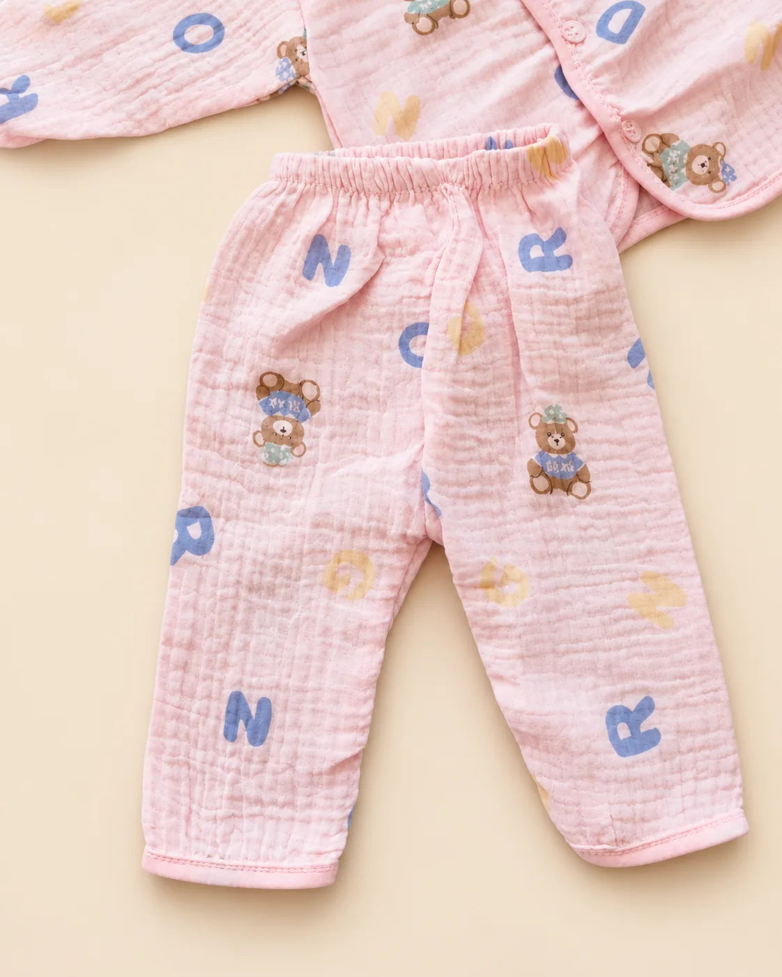 Bear Print Baby Clothing Set