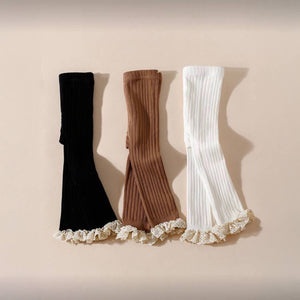 Solid Tights with Bottom Lace - Bowkart