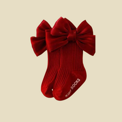 Beautiful Bow Decor Baby Socks