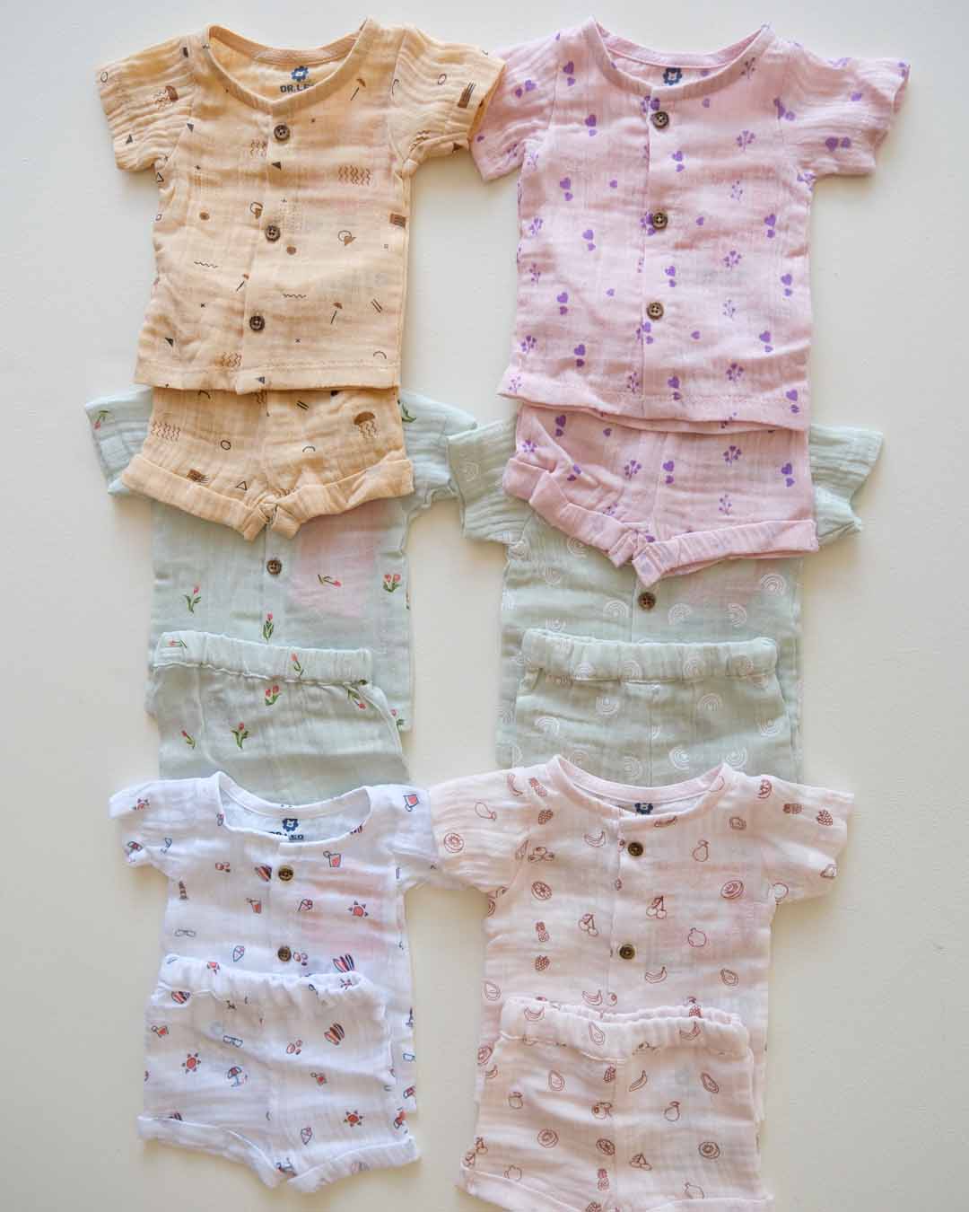 Dr. Leo Crinkle Muslin Shirt & Shorts Set