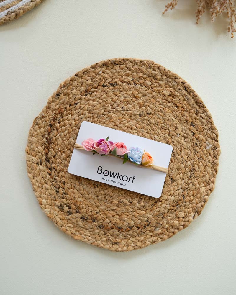 Multi Color Flower Baby Headband