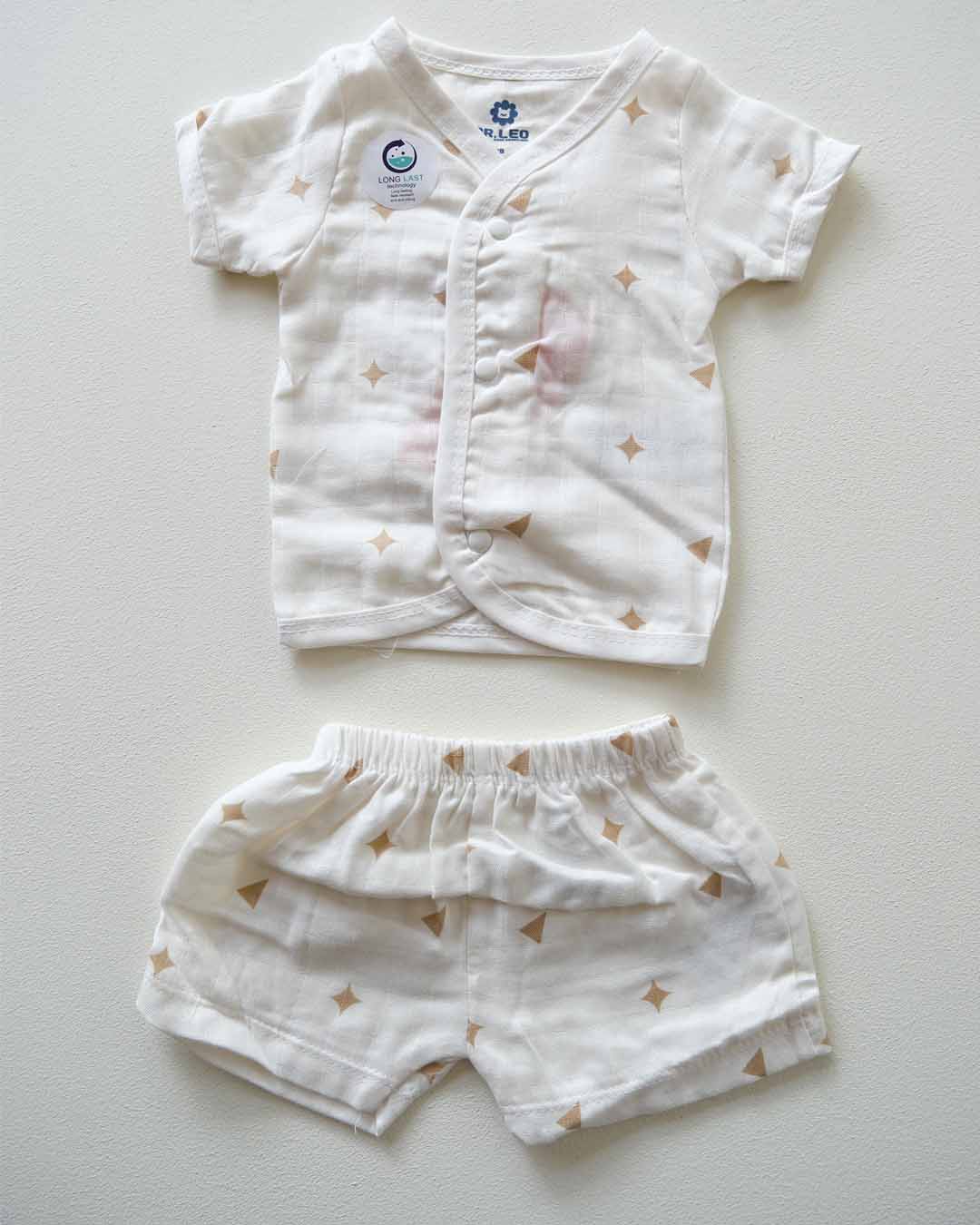 Dr. Leo Bamboo Cotton Half Sleeve Jabla with Shorts