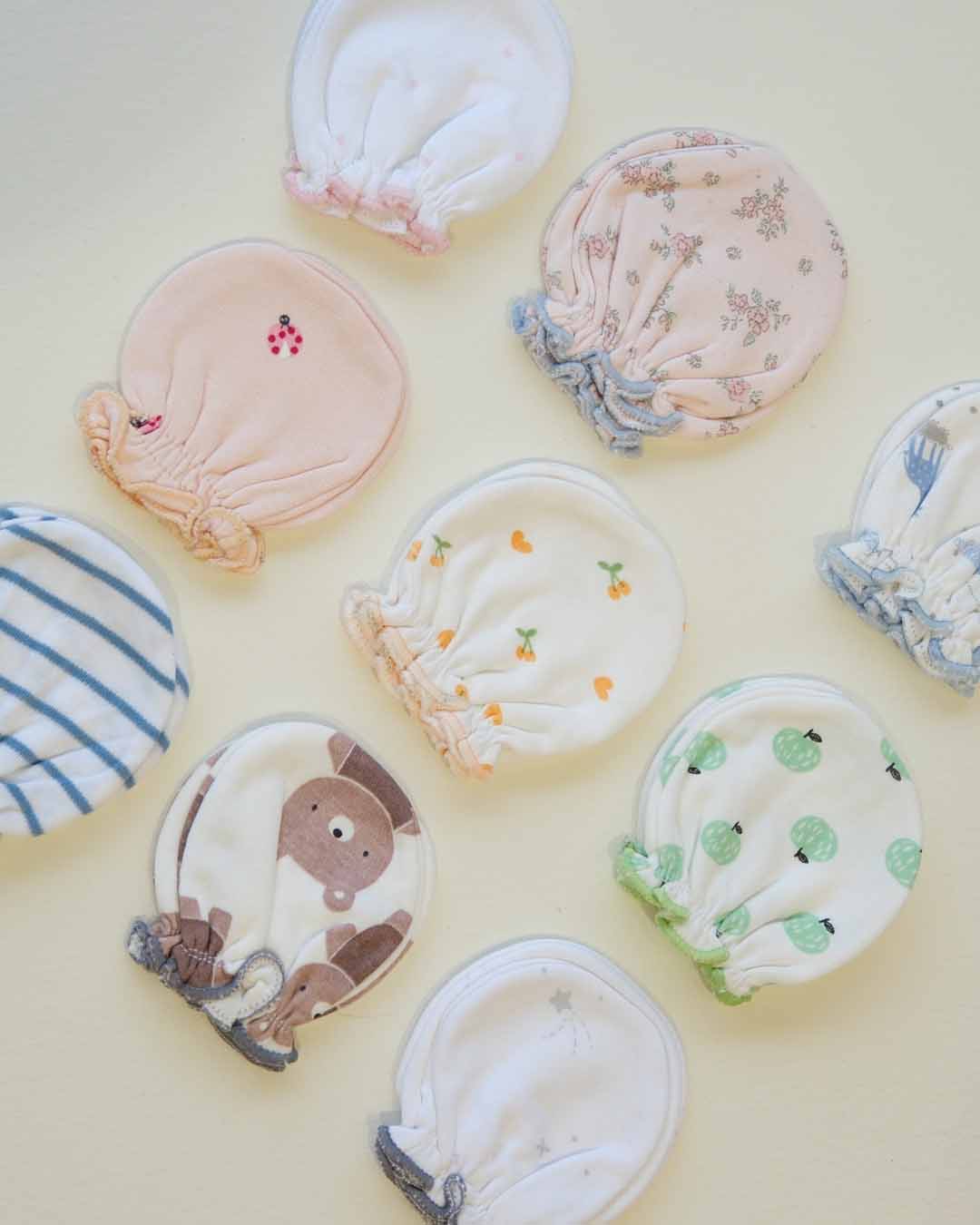 Baby Mittens – Soft Cotton Scratch Mittens for Newborn Babies