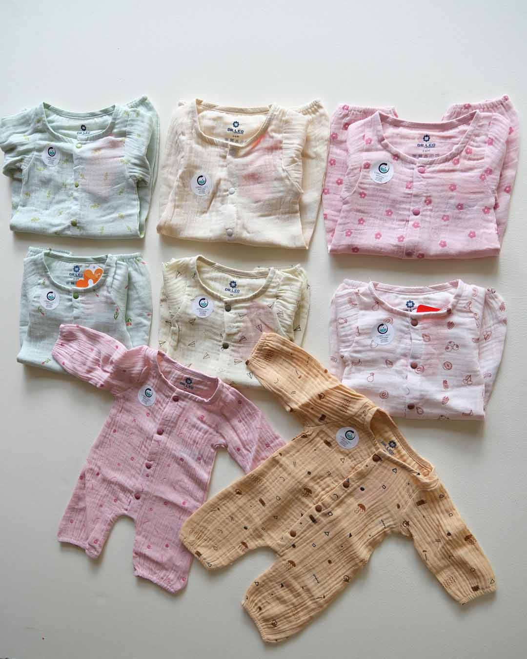 Dr. Leo Premium Crinkle Muslin Sleepsuite