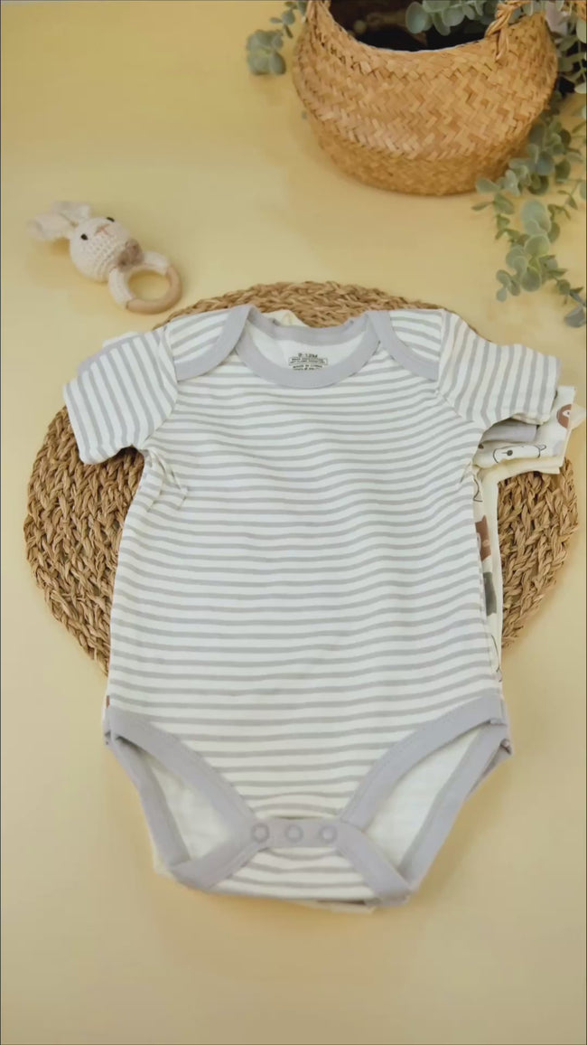 4 Pcs Unisex Casual Bodysuite Hover Image