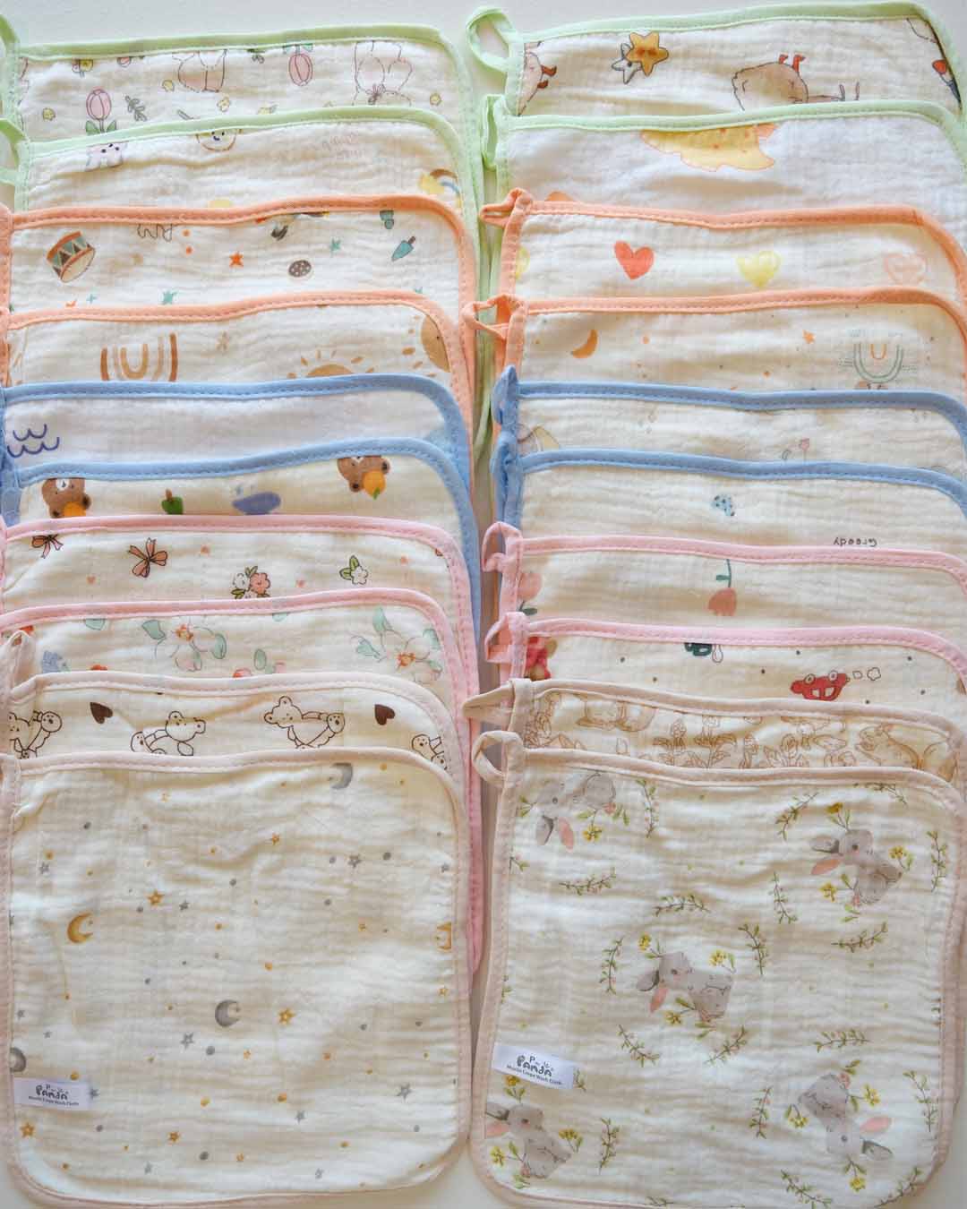 Printed Baby Washcloth Set
