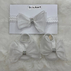 Baby Bow Decor Socks with Bow 0 - 6 Months