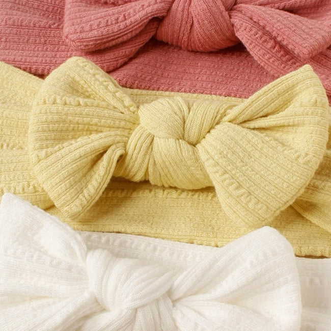 Solid Texture Knot Decor Baby Headband Main Image