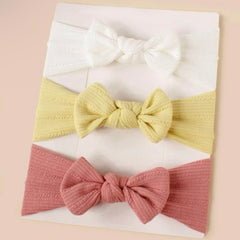 Solid Texture Knot Decor Baby Headband
