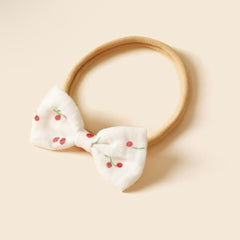 Cute Mini Print Bow Decor Baby Headband