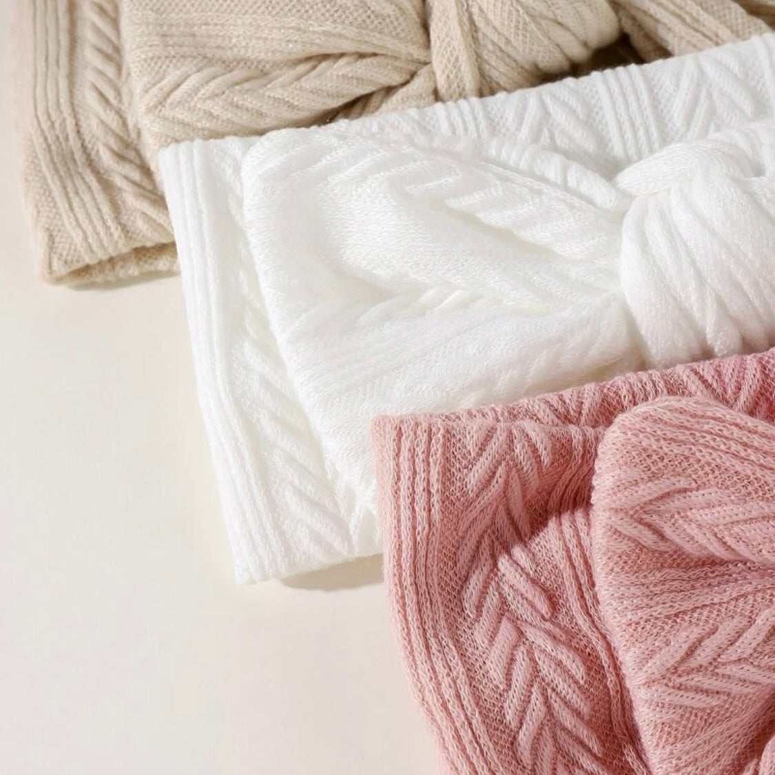 Premium Solid Texture Baby Headband