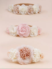 Floral Decor Light Shade Baby Headband